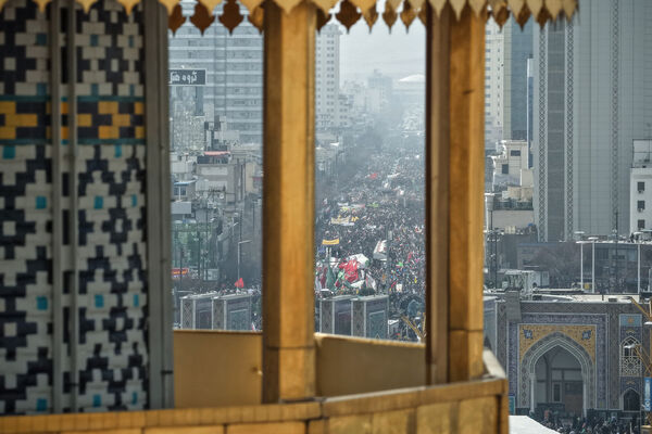 شکوه 22 بهمن مشهد مقدس از نمای هوایی