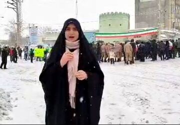 هوراند در جشن پیروزی برفی