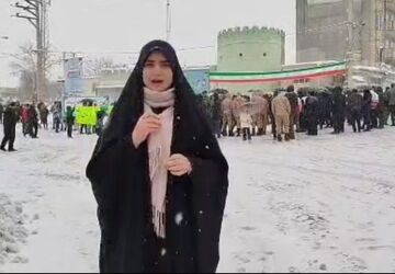 هوراند در جشن پیروزی برفی