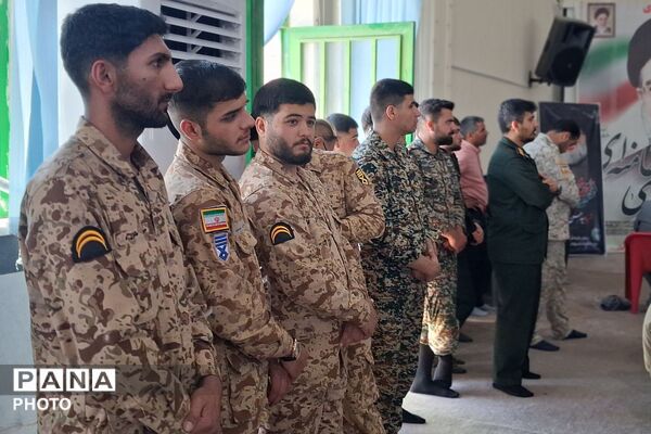  آیین تکریم و معارفه فرمانده ناحیه مقاومت بسیج شهرستان باشت