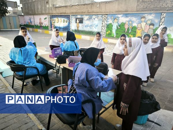 وارنیش فلوراید در دبستان شطیطه2