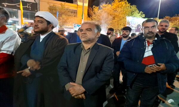 تجمع مردم ولایتمدار آباده در حمایت از حمله به اسرائیل