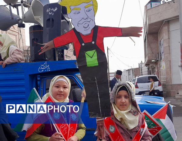 راهپیمایی مردم جعفرآباد قم در جشن سالگرد پیروزی انقلاب