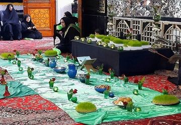 سفره و روضه امام حسن مجتبی(ع) در محله درویش دماوند