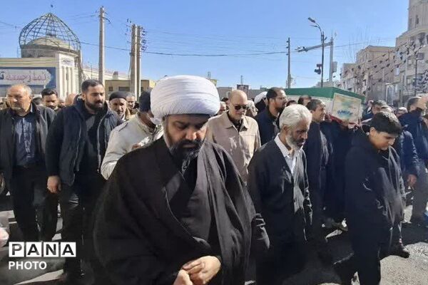تشییع پیکر شهید حملات آمریکایی صهیونی، "شهید جواد انصاری" در باقرشهر 