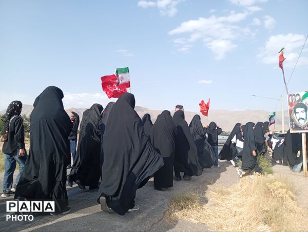 پیاده روی جاماندگان اربعین بانوان علیاشهر و شهرک شهید بهشتی
