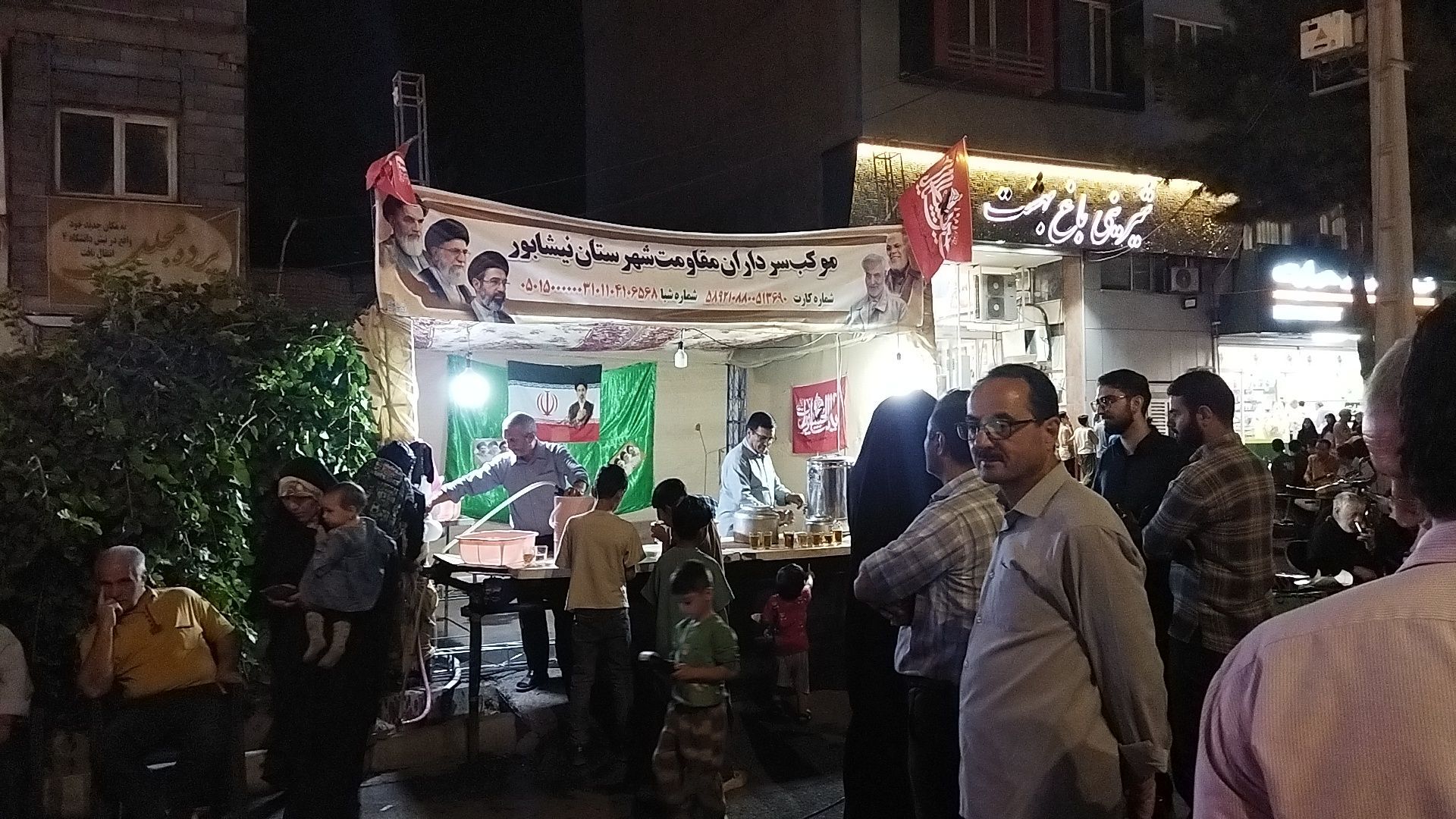 گذری بر فعالیت موکب سرداران مقاومت در شب صد و نود و پنجم از اجتماعات 