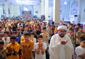 اعتکاف نوجوانان قشم با شعار «سه روز برای قاسم شدن»