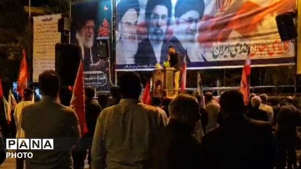 «لبیک یا رسول‌الله»؛ شعار محوری تجمعات شبانه در شب رحلت پیامبر(ص) و شهادت امام حسن(ع) نورآباد