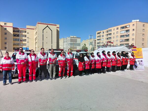 برنامه نمادین مانور زلزله در شهرستان بروجن