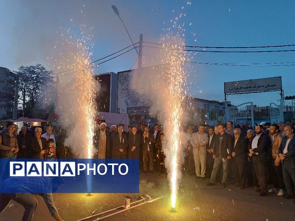 جشن پیروزی عملیات وعده صادق در میانه