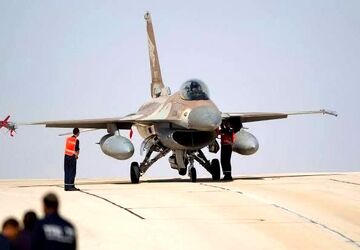 اصابت موشک پدافند سپاه به سومین F16 رژیم صهیونی