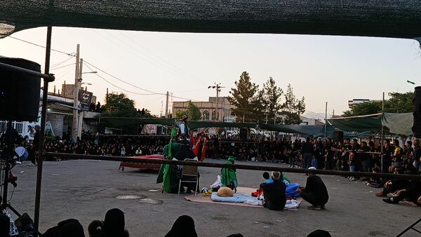 تعزیه خوانی روز عاشورا در دهستان رزق‌آباد