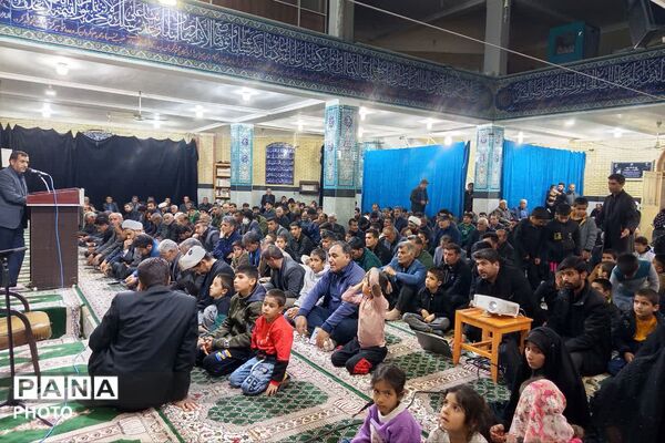 اجتماع بزرگ مردم قلعه رئیسی در پی شهادت رهبر معظم انقلاب 