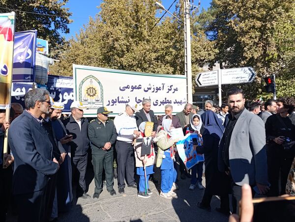 راهپیمایی ۱۳ آبان و روز دانش آموز در نیشابور 
