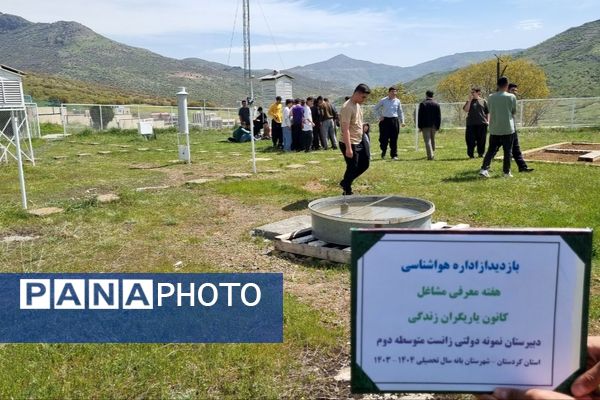 بازدید علمی دانش‌آموزان دبیرستان زانست بانه از اداره هواشناسی