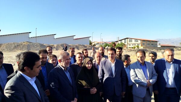 آیین افتتاح نیروگاه یک مگاواتی برق خورشیدی در البرز