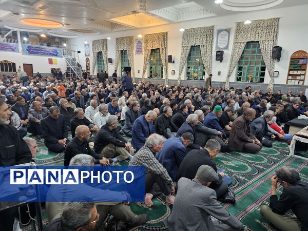 مراسم گرامیداشت شهدای خدمت و سال‌روز آزادسازی خرمشهر در مسجد امام حسین(ع) نیشابور