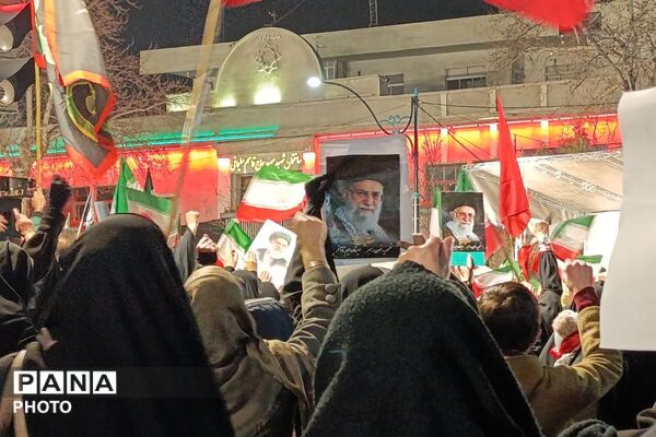 اجتماع مردم گرگان در سوگواری رهبر شهید و تجاوز دشمن به کشورمان