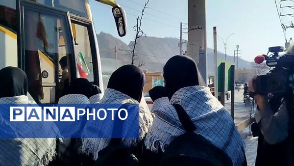 اعزام ۴۰ دانش‌آموز دختر لنده‌ای به مناطق عملیاتی جنوب کشور