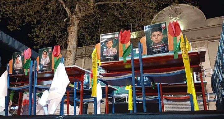 موکب دانش آموزان مدرسه شجره طیبه میناب