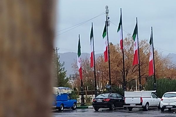 جلوه هایی از باران پاییزی در کاشمر