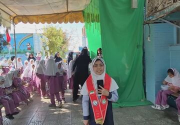 برپایی موکب فاطمیه در دبستان دخترانه هادی ۳ 