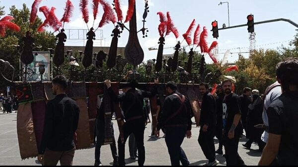  مراسم جاماندگان اربعین در مشهد مقدس