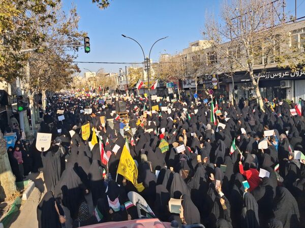 راهپیمایی میثاق با ولایت و محکوم نمودن اغتشاشات گروه های تروریستی در کاشمر