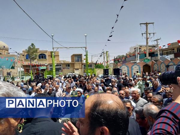 تشییع پیکر مطهر شهیده مریم قنبریان شهید جنایت رژیم صهیونیستی در آستان مقدس حضرات سیدالکریمان