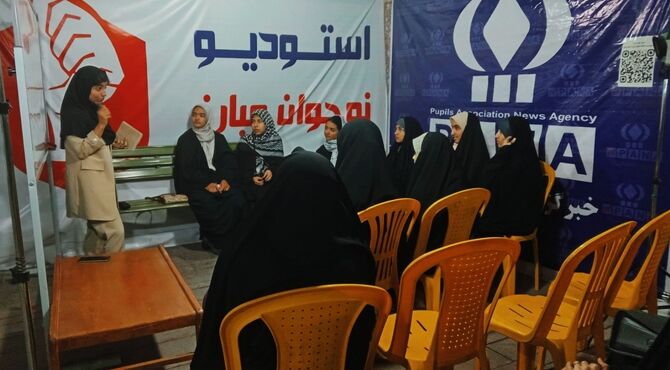 برگزاری کلاس آموزش خبر در پاتوق نوجوان مبارز