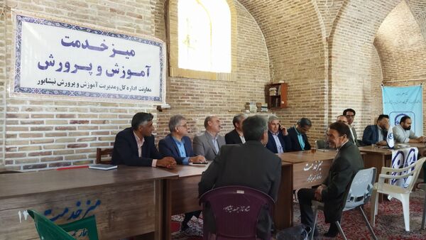 گذری بر میز خدمت اداره آموزش و پرورش نیشابور در نماز جمعه این هفته 