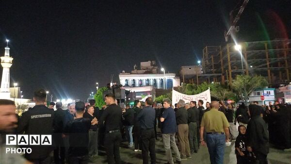 مراسم عزادرای هیات سینه زنی شب اربعین درمشهدالرضا