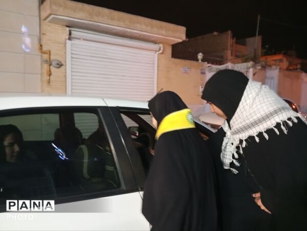 موکب دبیرستان دخترانه عفت در سوگ رهبر شهیدمان