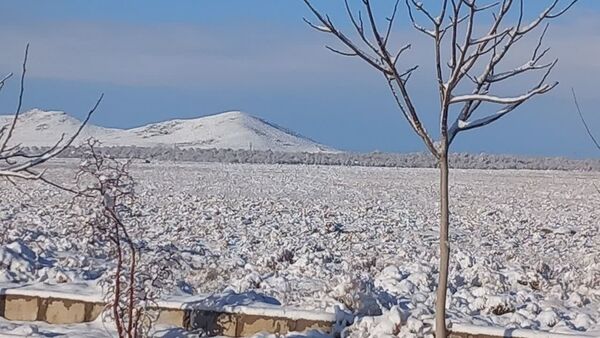 سفیدپوش شدن روستاهای یزد به روایت تصویر