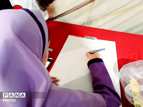 موکب دبستان سرای امید در پاتوق نوجوان مبارز تفت