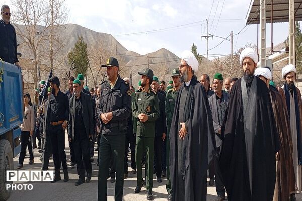 حضورخودجوش مردم سادات شهر بار به مناسبت شهادت حضرت آیت الله خامنه ای 