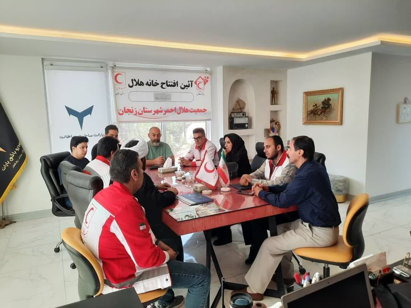 شانزدهمین خانه هلال تخصصی هلال‌احمر زنجان در شرکت یارات‌موتور افتتاح شد 