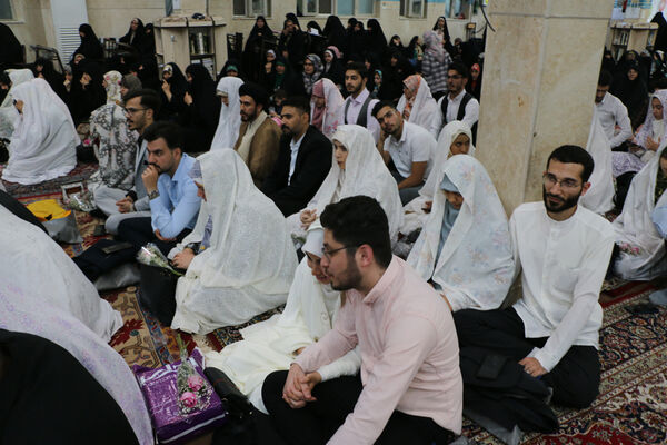 جشن ازدواج مسجدی 132 زوج جوان در قم - 2
