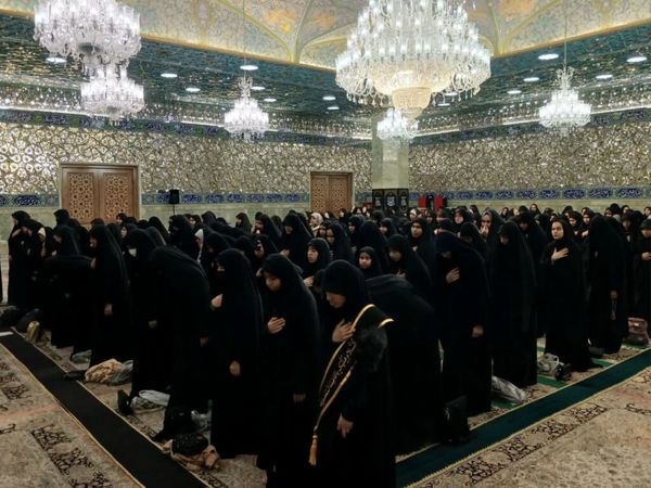 محفل هفتگی هیات «معصومانه» با حضور دختران دبیرستانی در قم