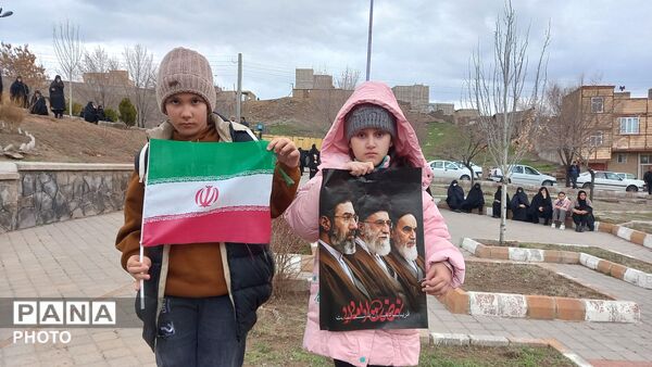 تشییع پیکر پاسدار شهید در شهرستان خواجه