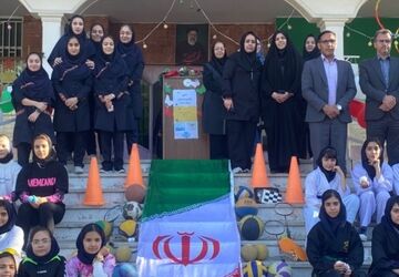 المپیاد ورزشی در مدرسه فاطمیه با حضور مسئول تربیت‌بدنی؛ گامی به‌سوی نشاط و سلامت دانش‌آموزان