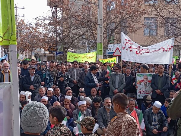 حماسه حضور مردم ولایت‌مدار باخرز در راهپیمایی ۲۲ بهمن