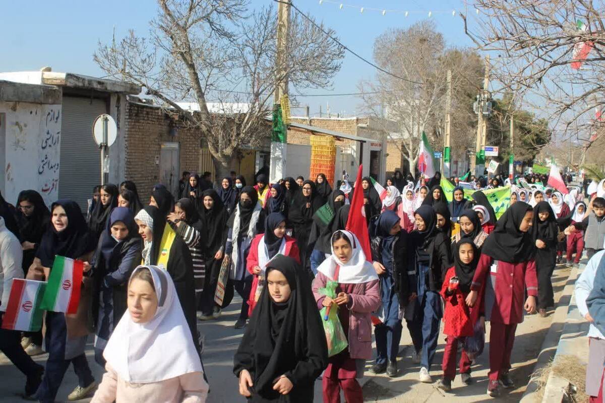 راهپیمایی یوم‌الله ۲۲ بهمن در منطقه کوهنانی