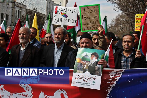 راهپیمایی روز قدس در زنجان 