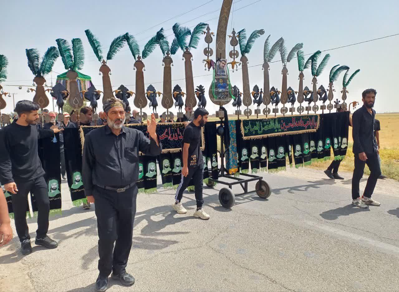 عزاداری در روستای مومن آباد قم