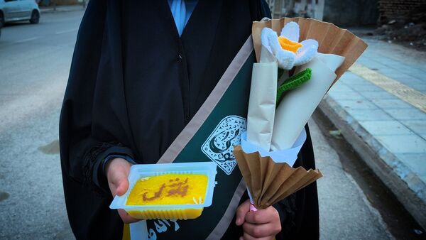 اجرای گروه سرود"هیئت دختران طوبی"در موکب های سطح شهرستان بام و صفی آباد 
