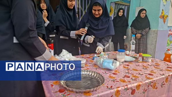 «روز آزمایشگاه» در دبیرستان شاهد ریحانه
