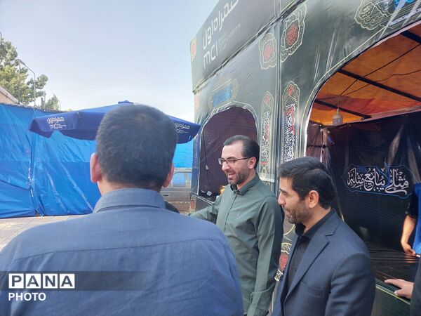 بازدید قائم مقام رئیس سازمان دانش‌آموزی از موکب اربعین در سنندج