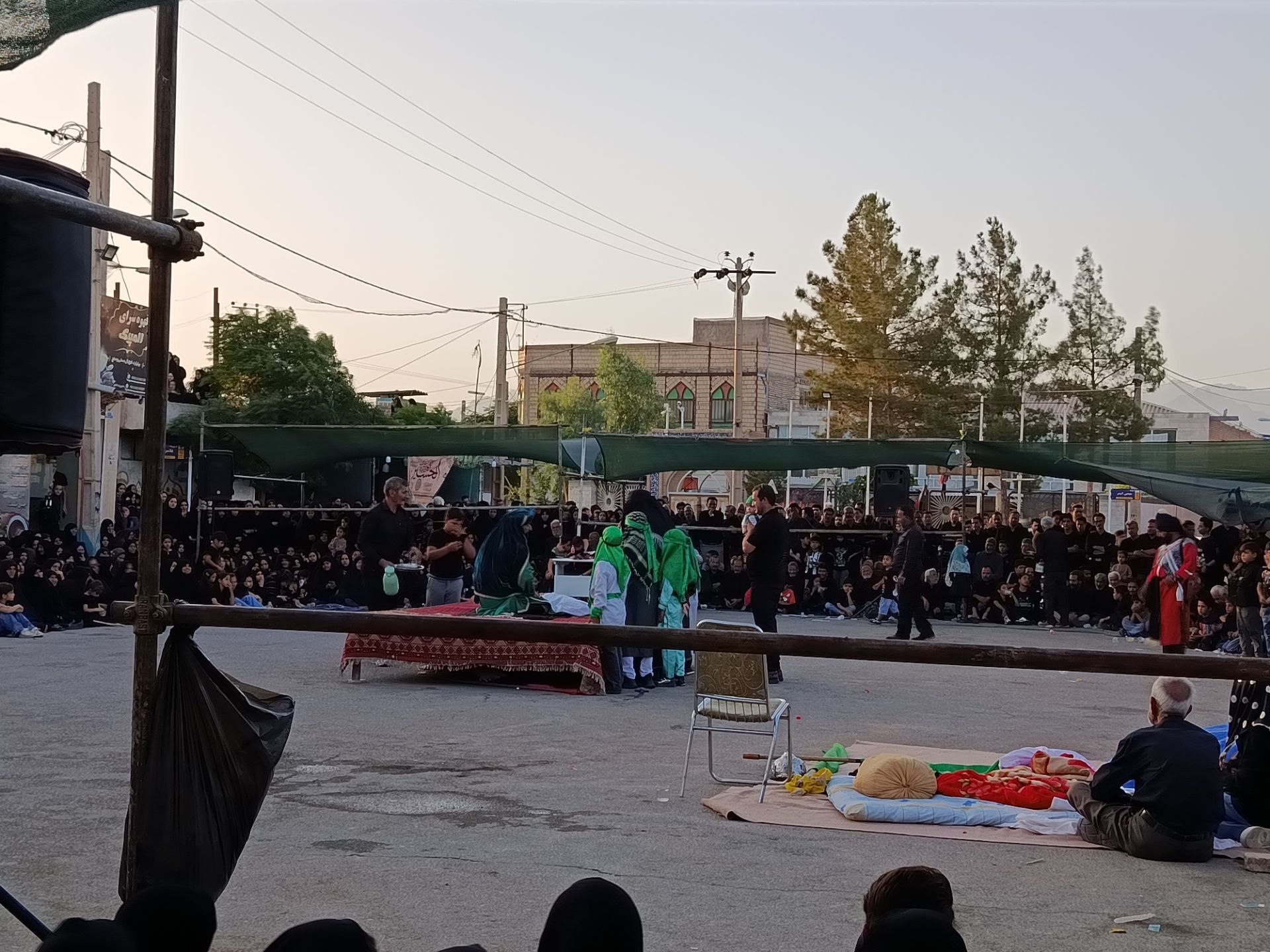 تعزیه خوانی روز عاشورا در دهستان رزق‌آباد